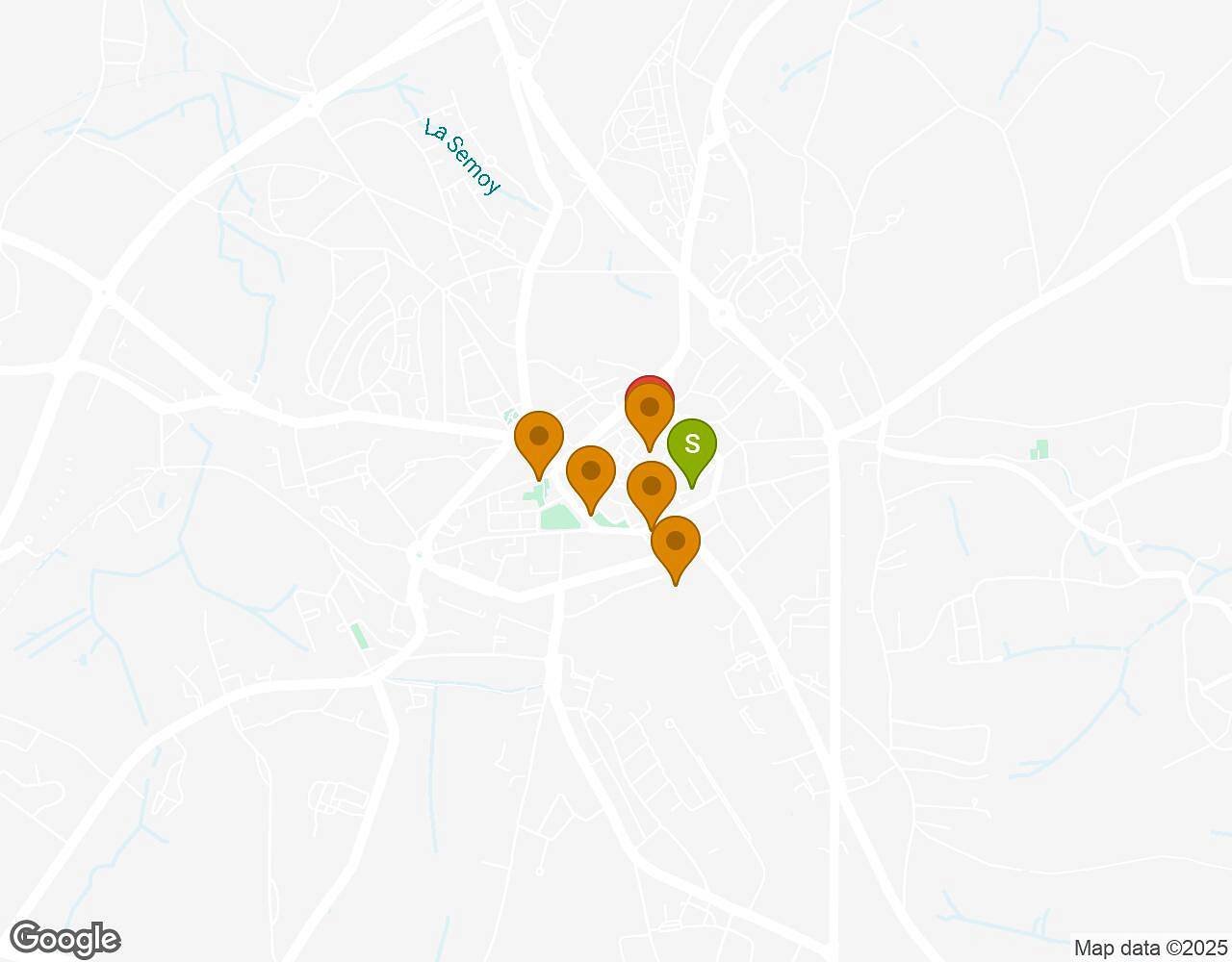 Interactive map for Zombie Invasion ARLON showing start point, end point and points of interest