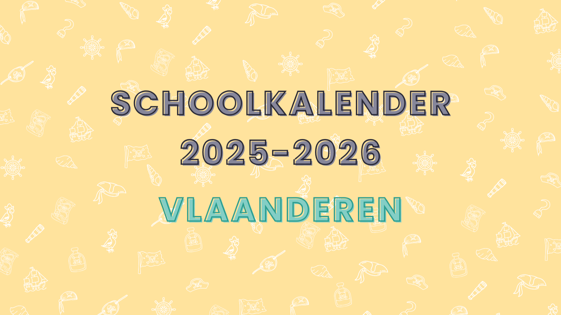 Schoolkalender 2025-2026 (Vlaanderen)
